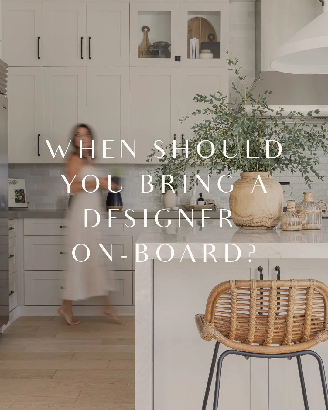 As a full service interior design studio, we&rsquo;re there to catch the details you didn&rsquo;t know to look for, advocate for your vision, and keep things aligned from demo day to the final install. 

Bringing on a designer is the difference betwe