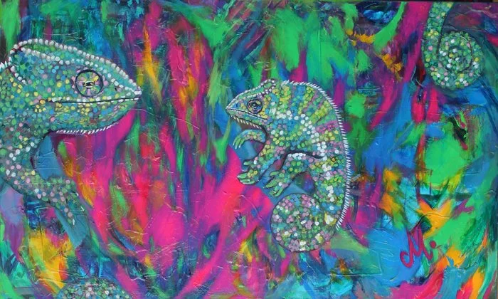 Collector Edition Giclée Print - Chameleons