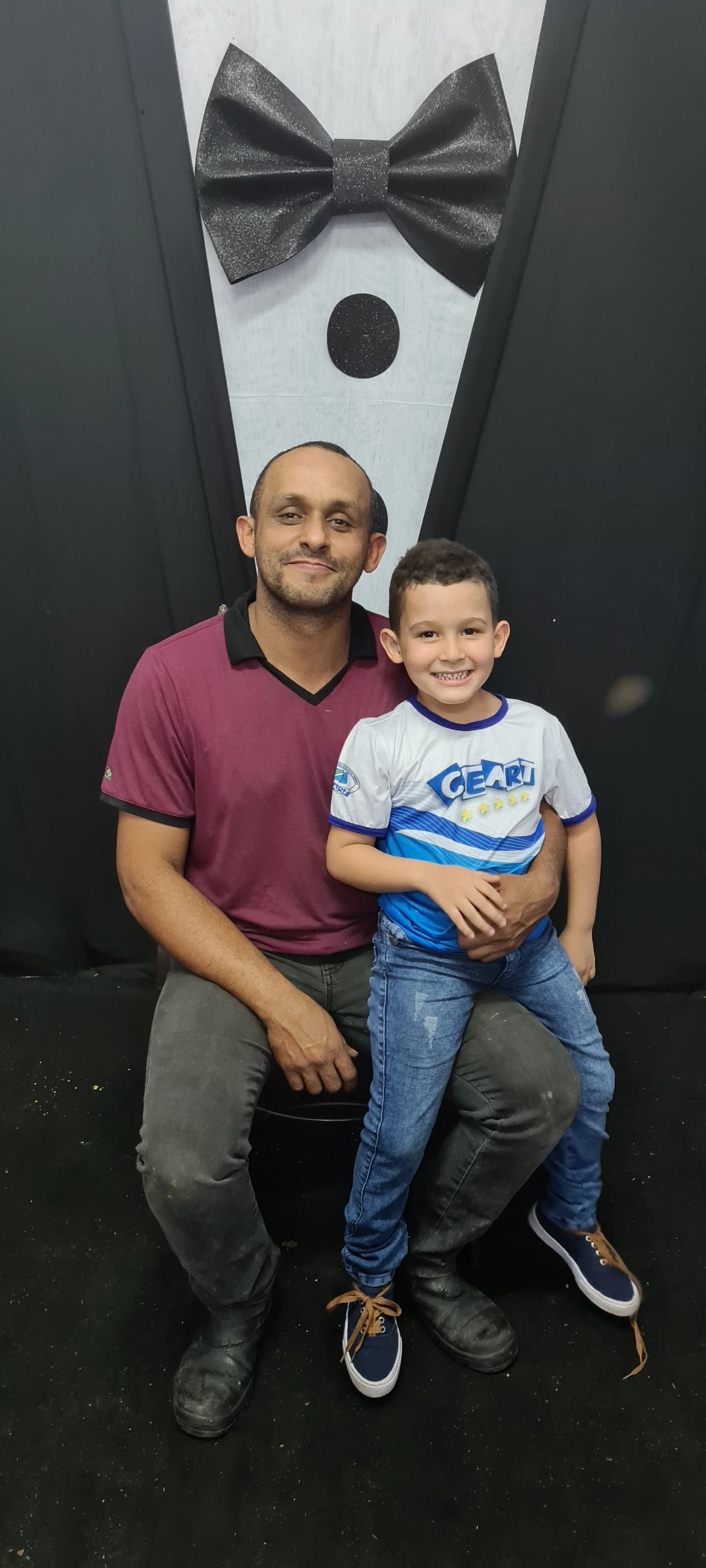Dia dos Pais 2021- Fotos com os pais na escola.