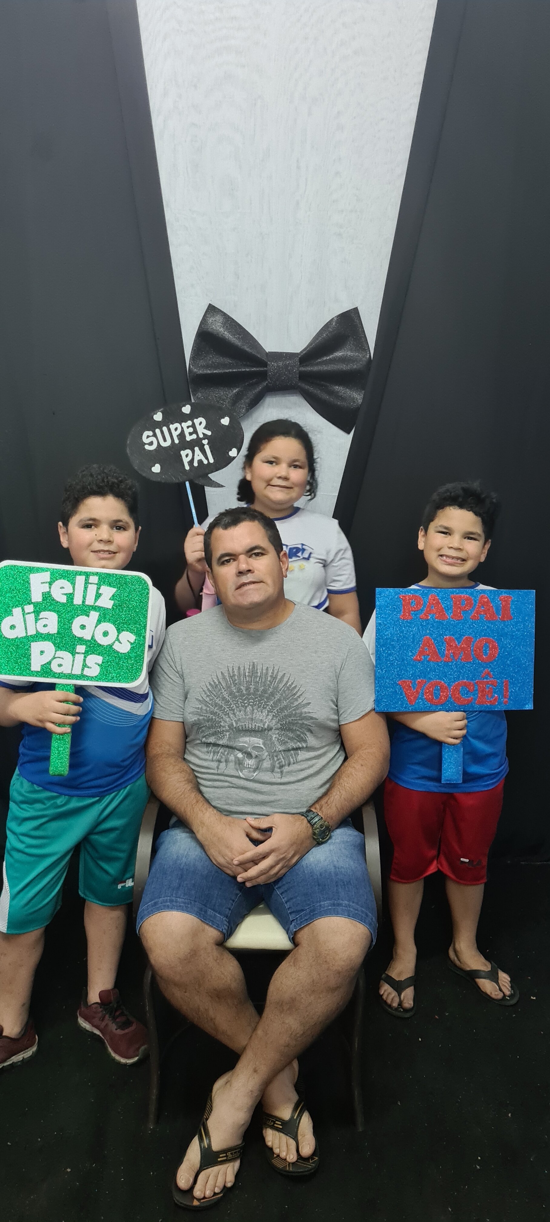 Dia dos Pais 2021- Fotos com os pais na escola.
