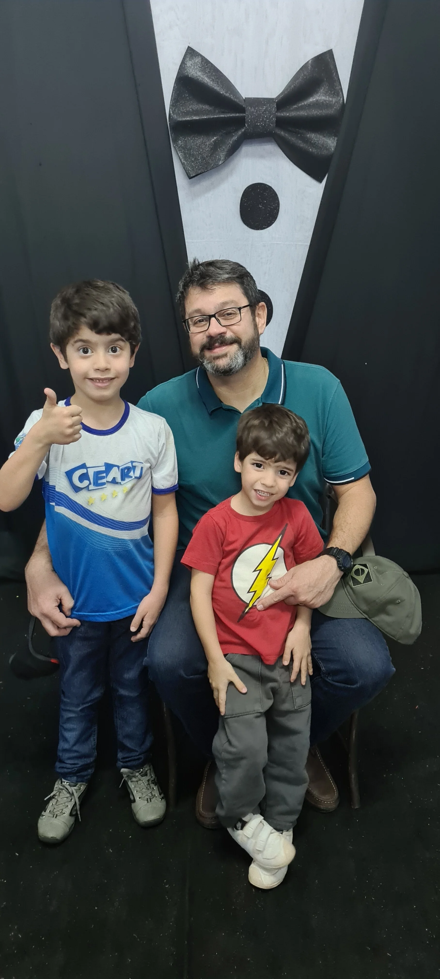 Dia dos Pais 2021- Fotos com os pais na escola.
