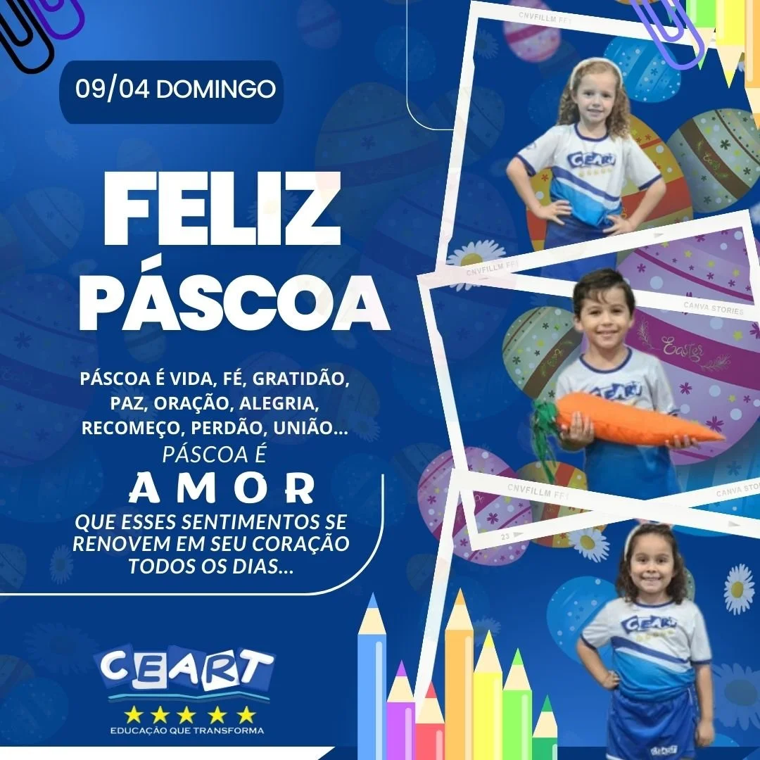 Feliz Páscoa 2023- Repleto de paz e alegria. 