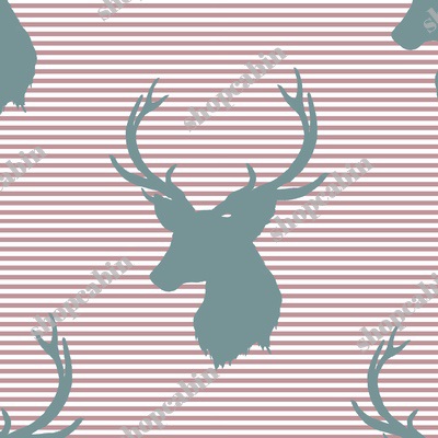 Blue Deer With Rose Stripes.jpg