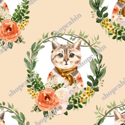 Miss Kitty Floral Wreath Peach Back.jpg