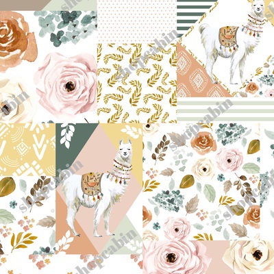 Llama Modern Quilt Pattern.jpg