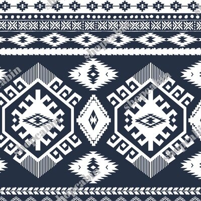 Navy And White Aztec Print.jpg