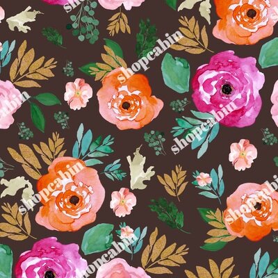 Bright Florals With Gold Leaves Black.jpg