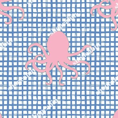 Pink Octopus Blue Squares.jpg