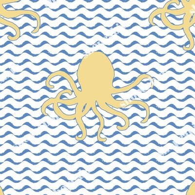 Yellow Octopus Blue Waves.jpg