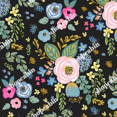 Blue And Pink Florals Muted Black.jpg