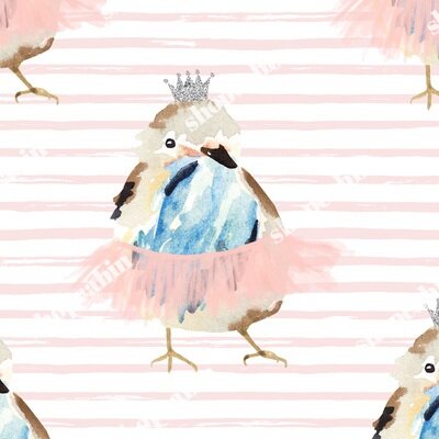 Birdie Ballerina With Pink Stripes.jpg