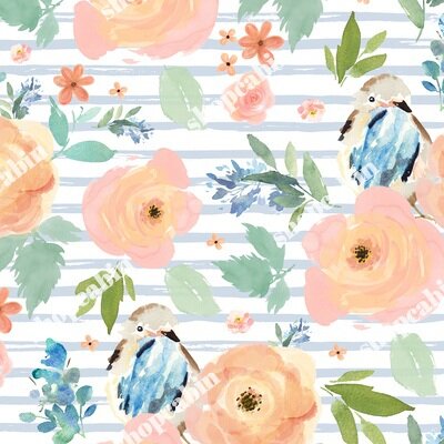 Spring Florals With Birdie With Blue Stripes.jpg