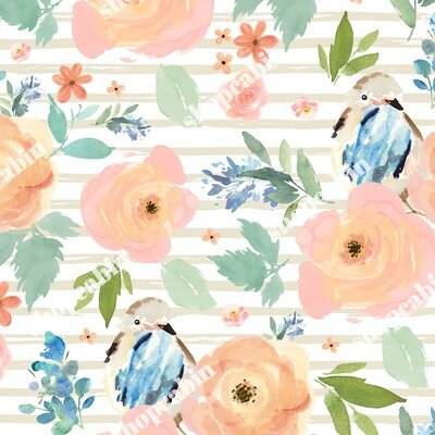 Spring Florals With Birdie With Ivory Stripes.jpg