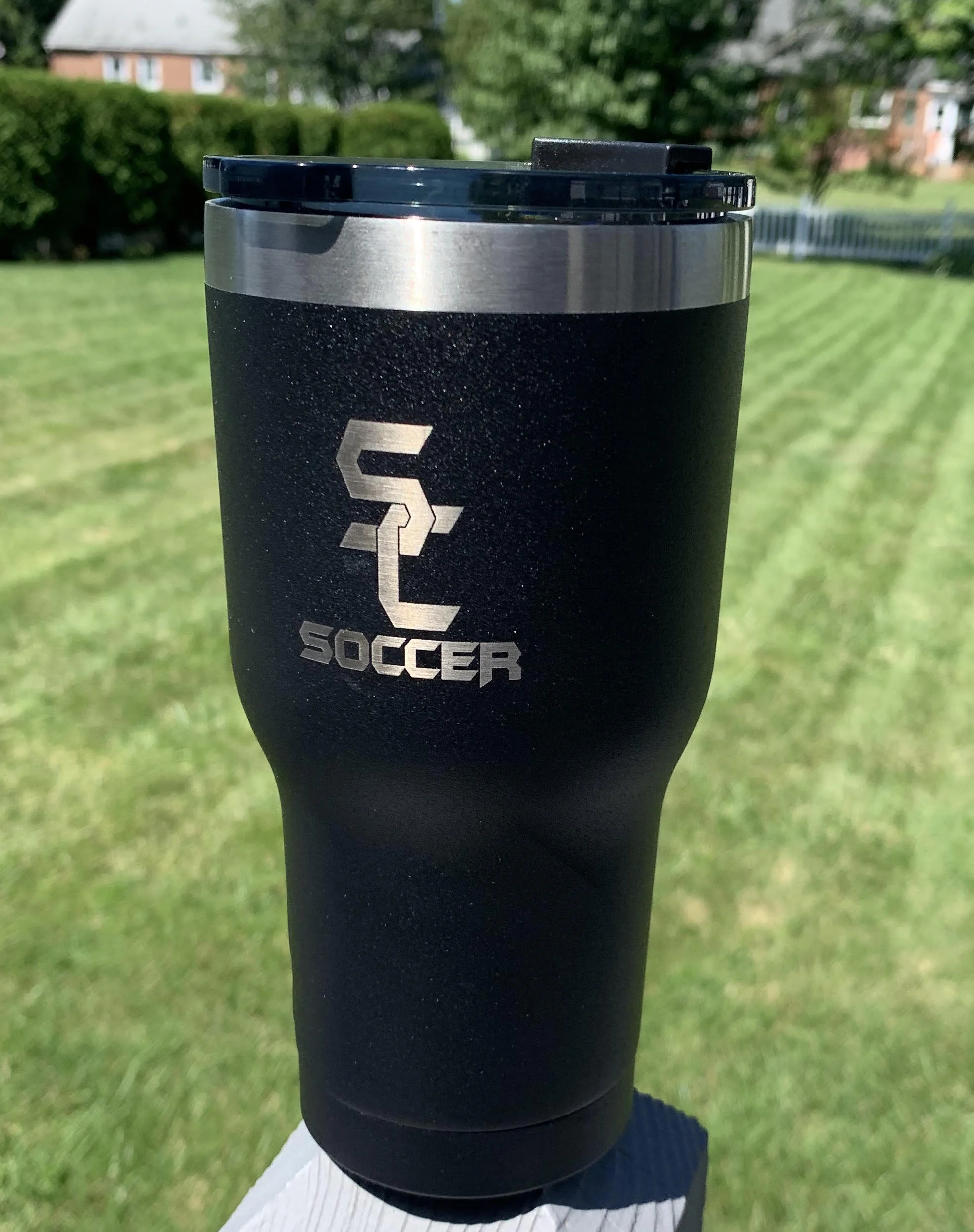 Visit our concession stand to purchase the Bottomless SC Soccer Mug - granting its owner the powers of limitless refills of coffee and hot chocolate. On sale now for just $25!