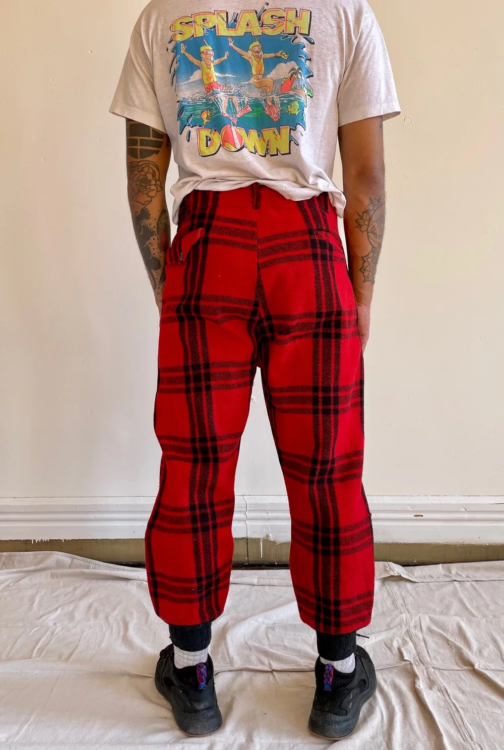 40s/50s Plaid Wool Snow Pants — Goo Vintage