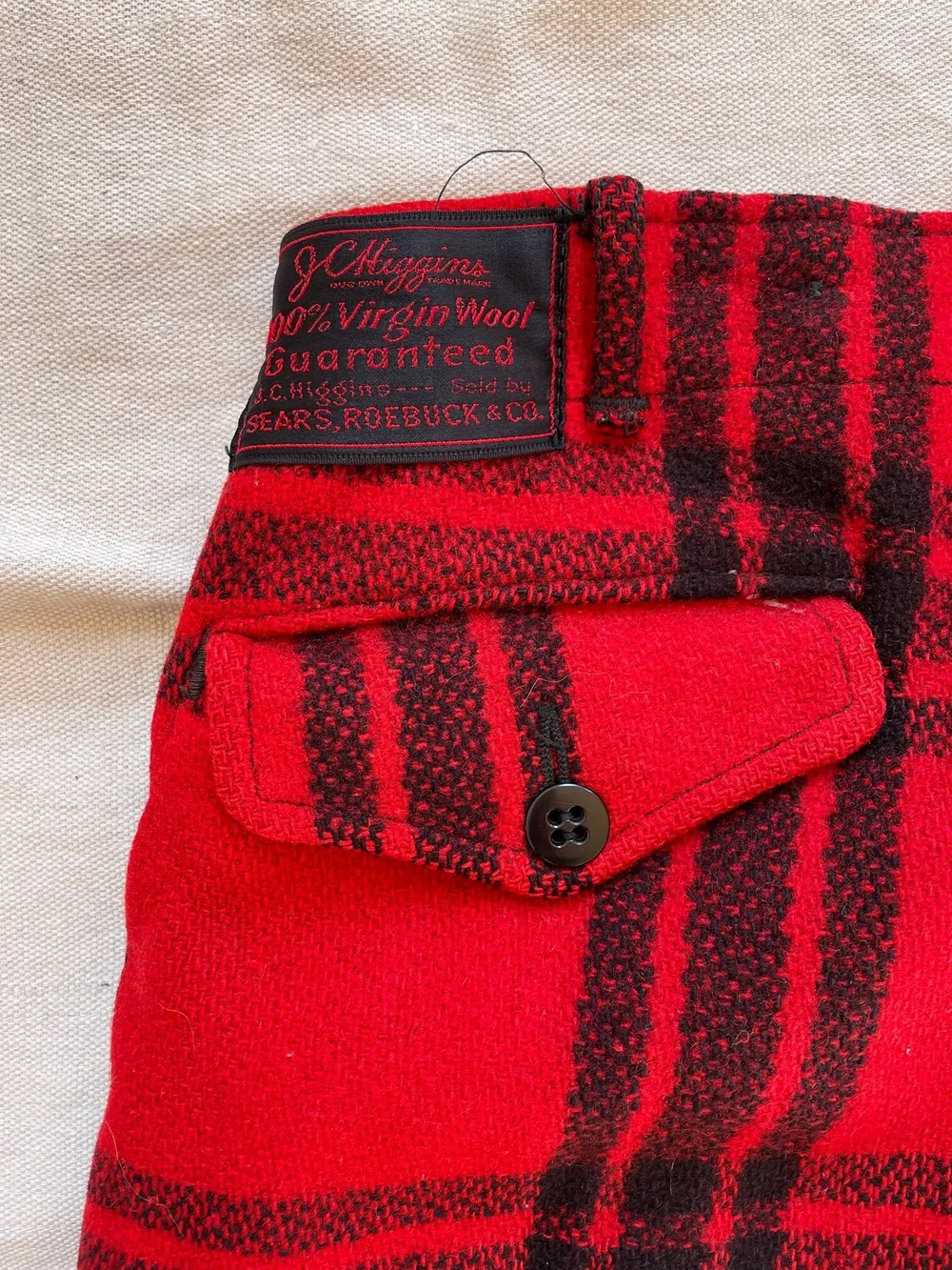 40s/50s Plaid Wool Snow Pants — Goo Vintage