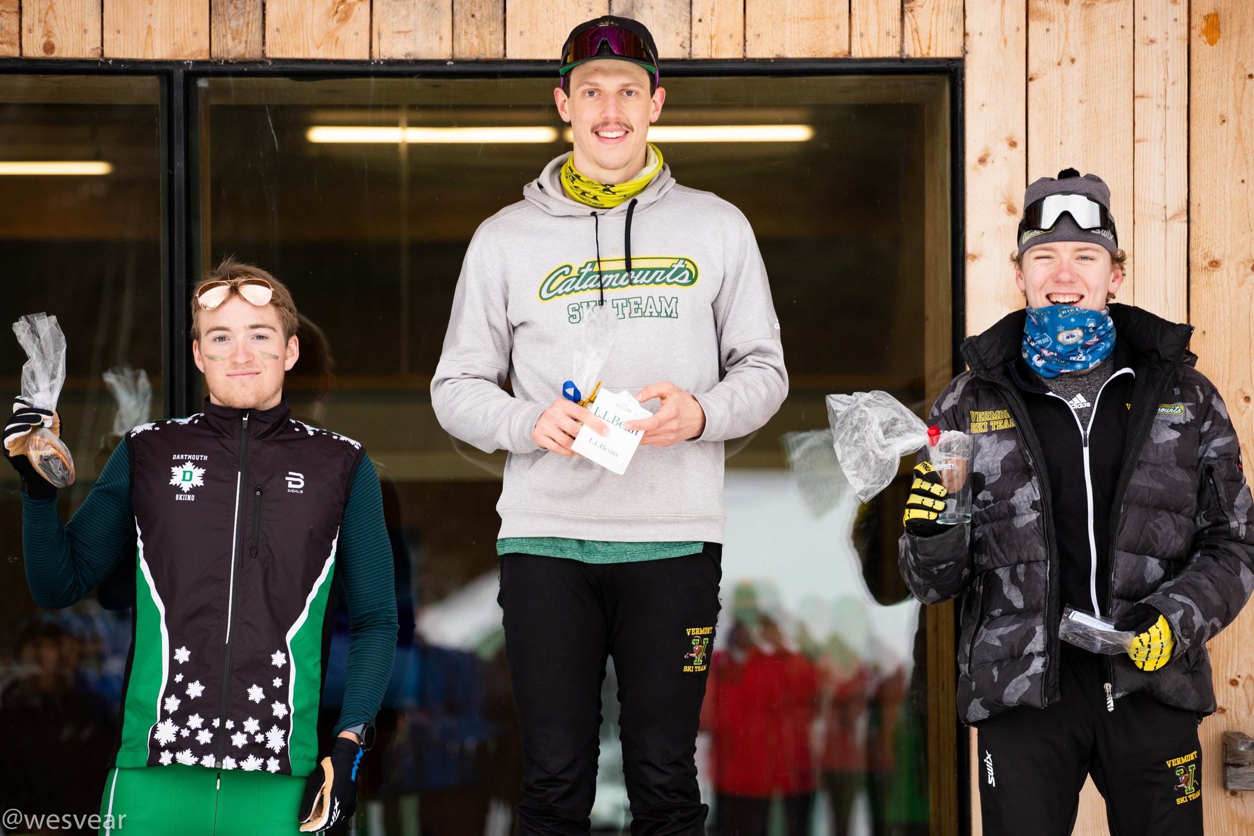 Men's Classic Sprint Podium: Adam Glueck, Bill Harmeyer, Ben Ogden