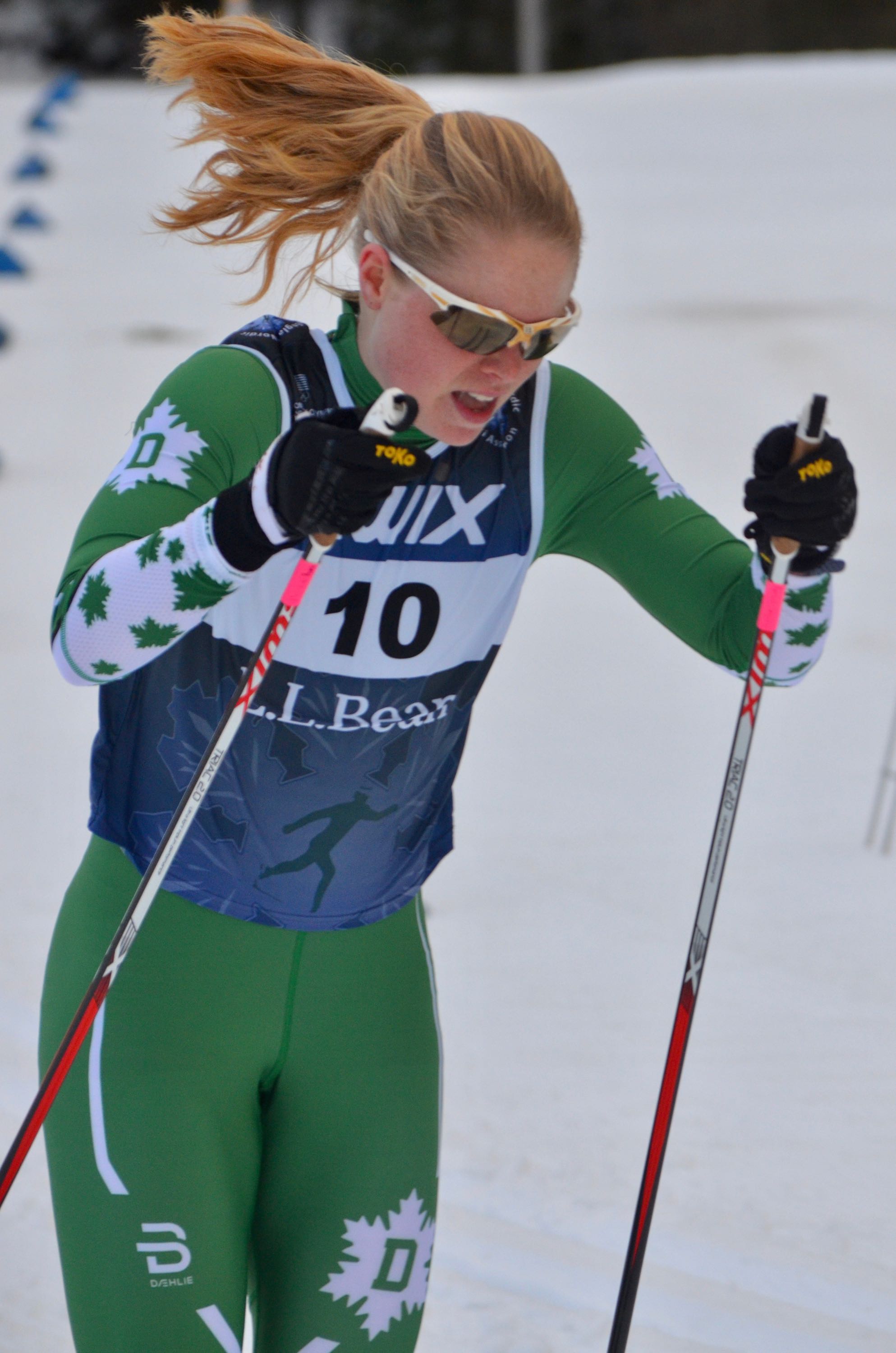 Callie Young, recent CNSC skier