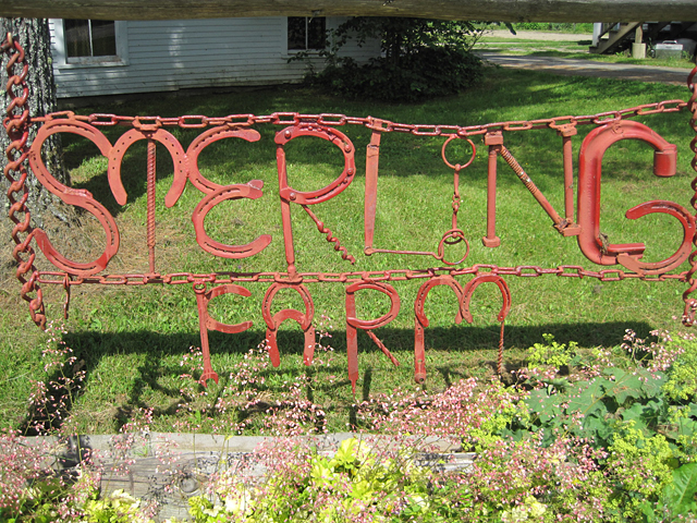 Saturday morning started at Sterling College's farm.