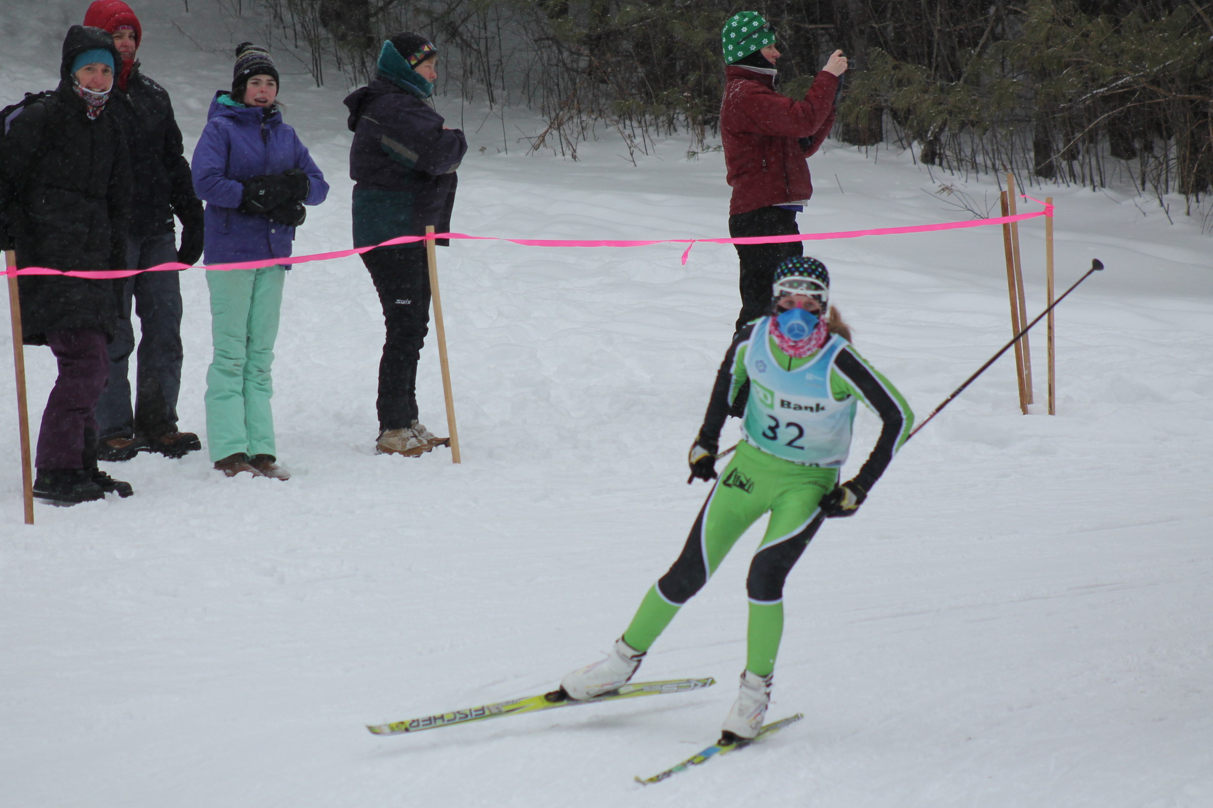 Phoebe Sweet putting down the hammer in the 5k Skate