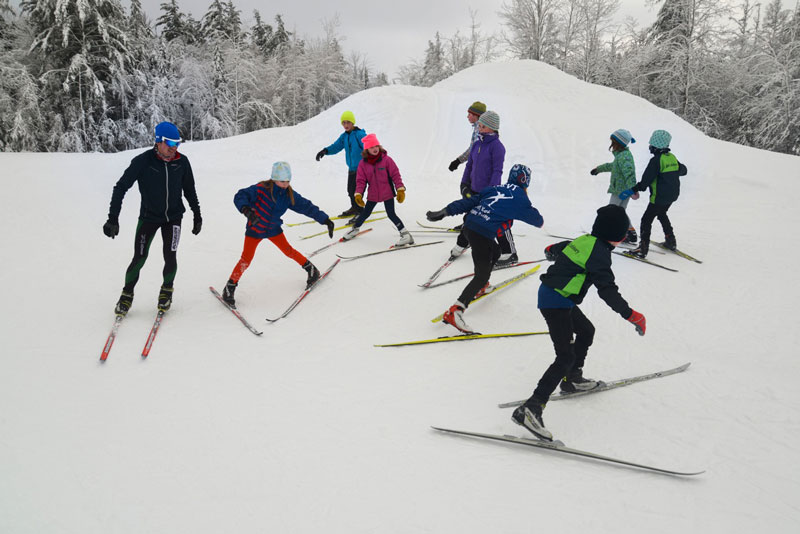 Tag? Or a great way to teach agility to U12 kids on skis? Both!