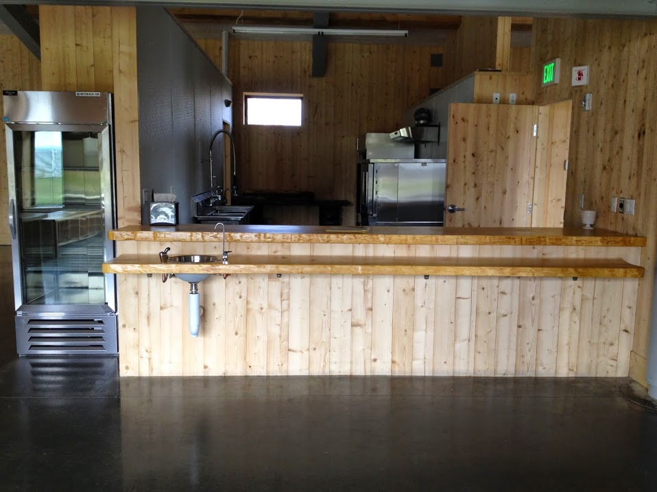  The kitchen/café area, serving up hot drinks for cold skiers all winter long. 