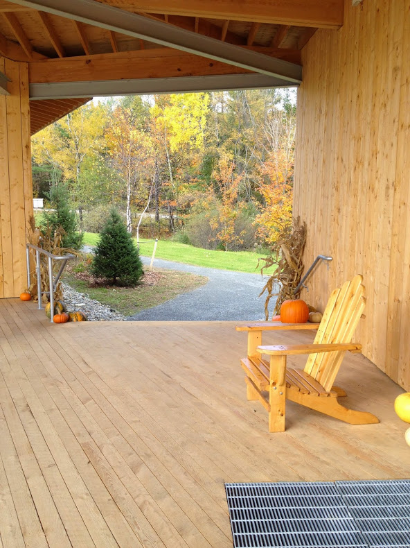  Back out on the porch during a beautiful fall afternoon… 