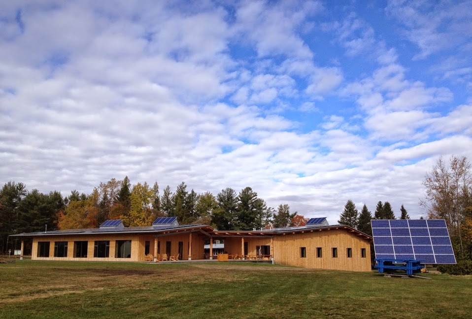  Back outside! Here’s the entire building from the upper field. From this picture you can only see a few of the roof solar panels. However, almost the entirety of the roof is covered in panels, over 3,000 sq. ft. 