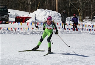 Callie Young during Sunday’s racing.
