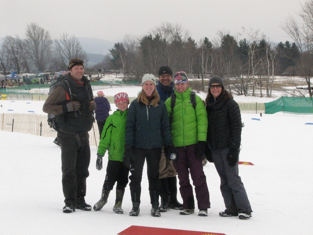 The Young, Sweet and Ellis clans out in force to cheer the juniors on!