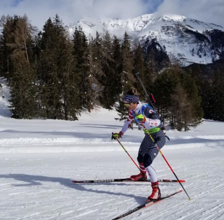 Raleigh racing the IBU Cup in Lenzerheide (photo: Deedra Irwin)