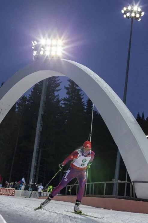 Susan competing in the sprint race at World Cup finals in Khanty-Mansiysk, Russia (photo: USBA/NordicFocus)