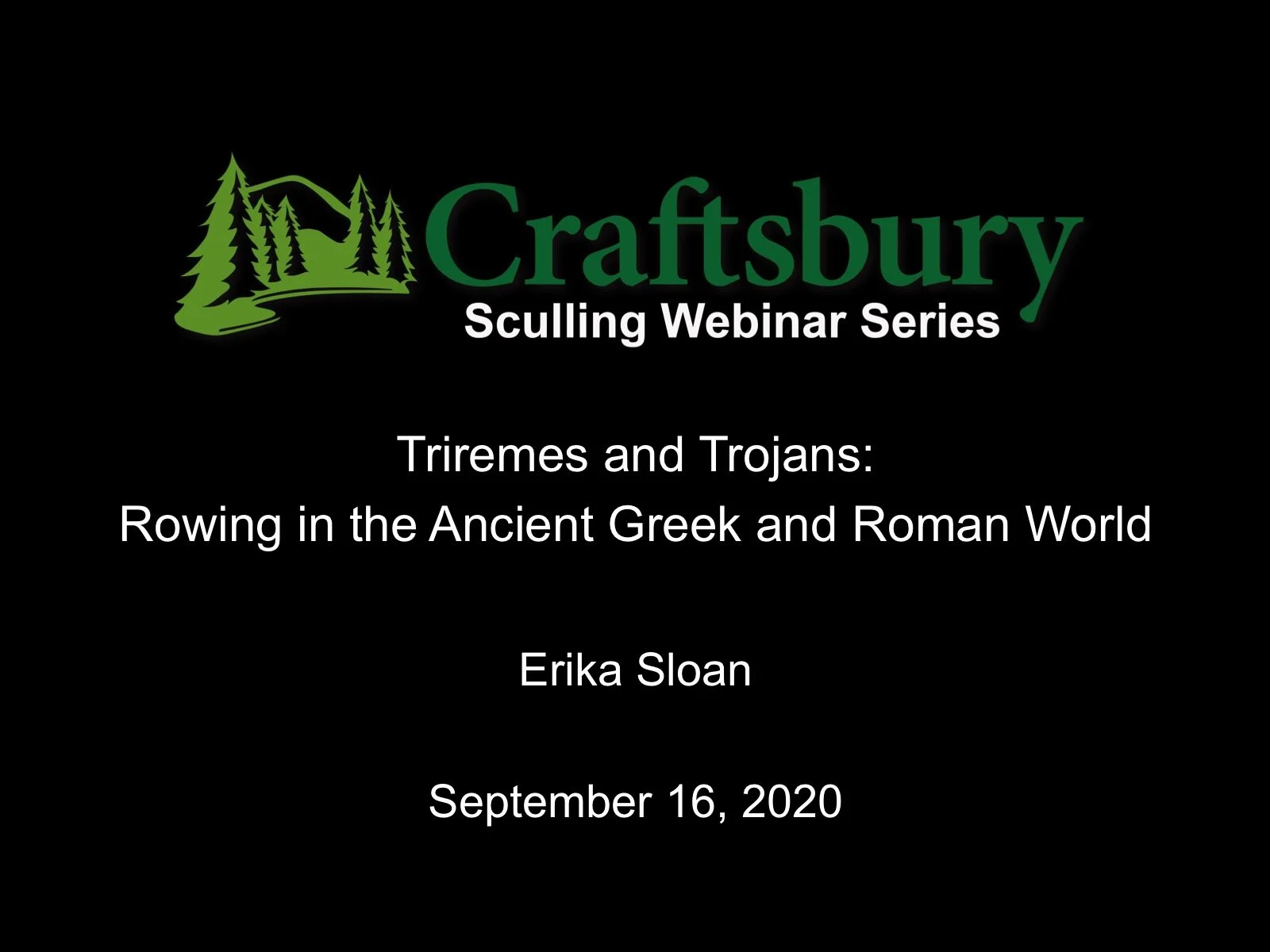 Sculling Webinar Resources: Rowing in the Ancient Greek and Roman World