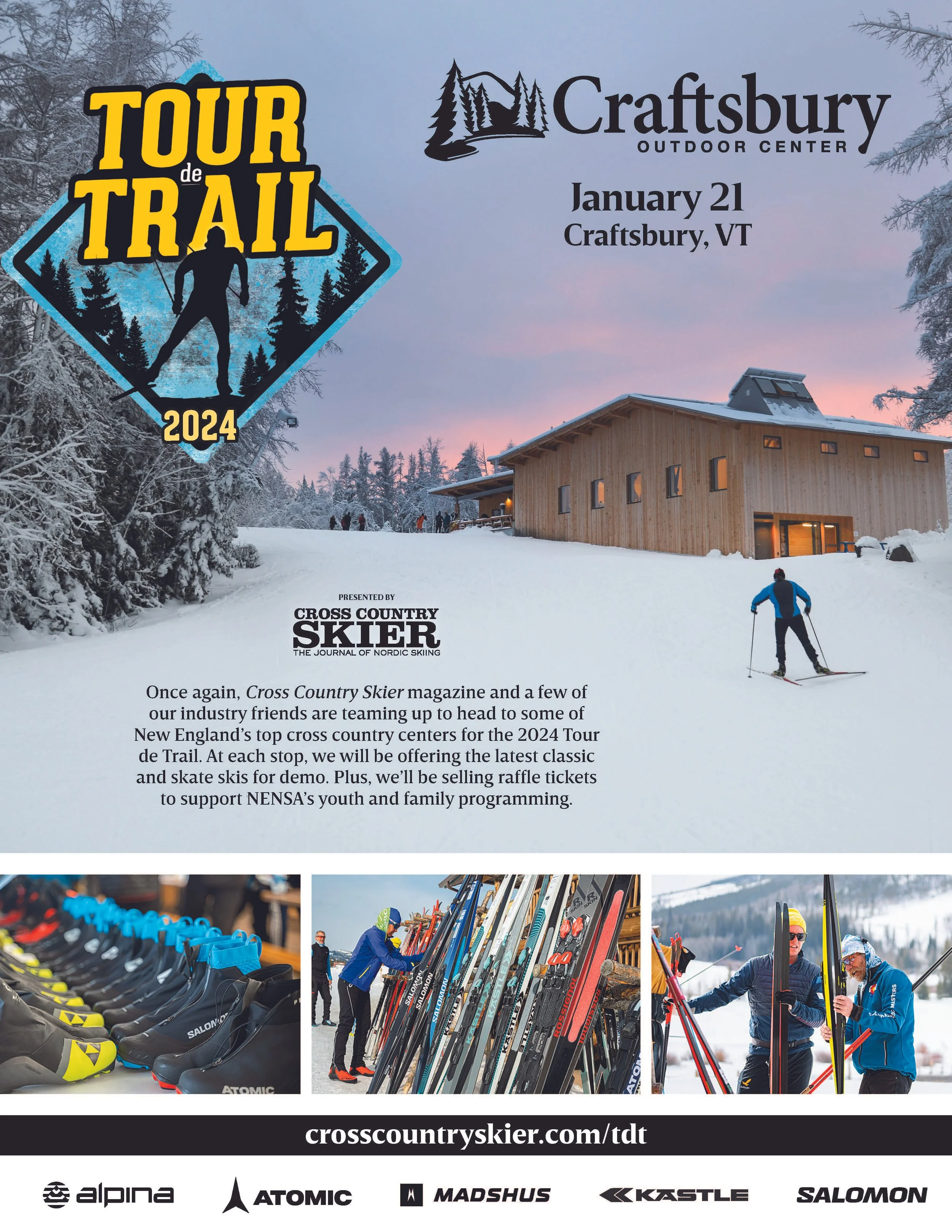 Tour de Trail gear demos at Craftsbury