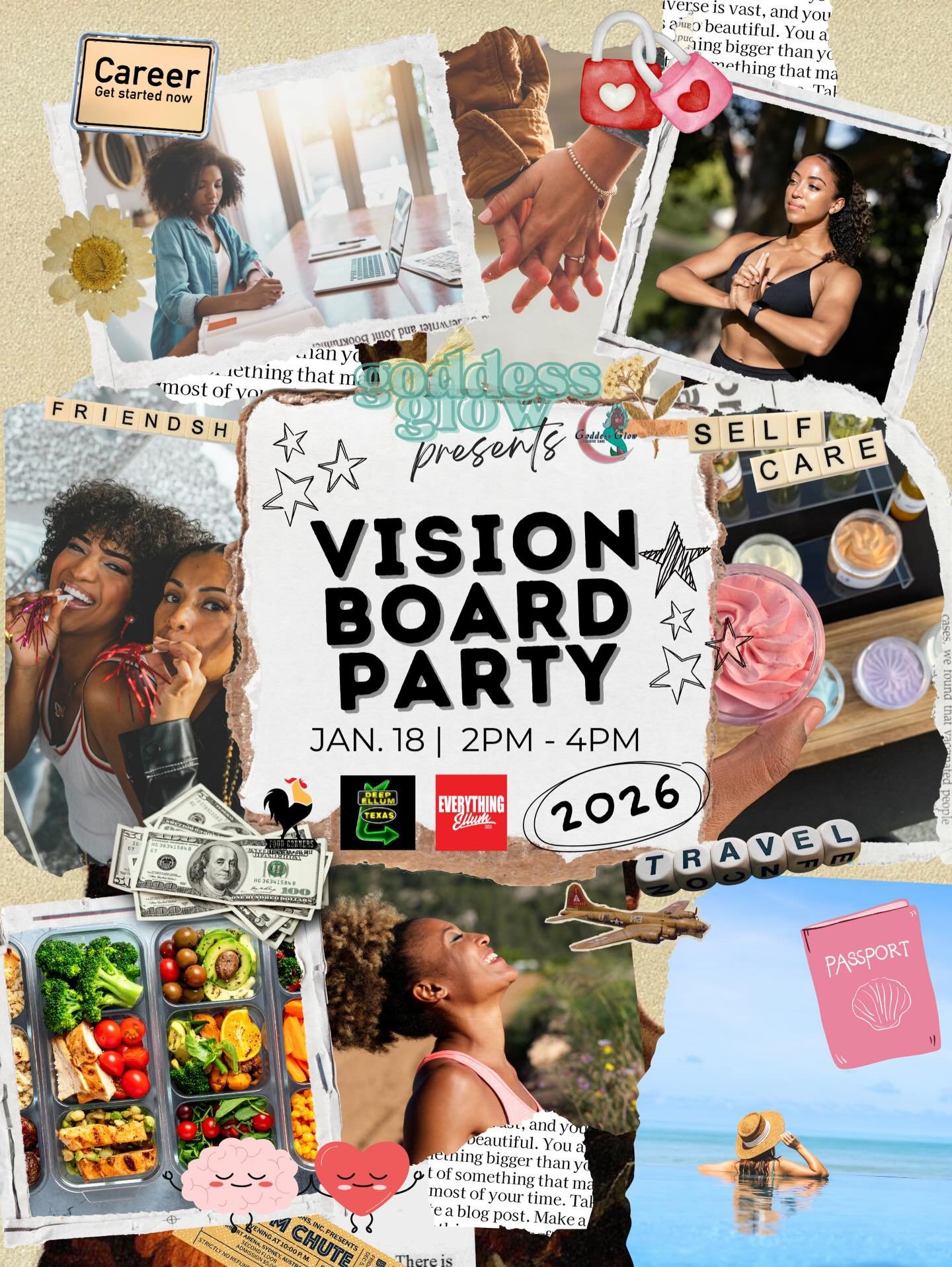 If you&rsquo;re craving clarity, join us on January 18th for a Vision Board Party! 🥳💕

Celebrate your wins, release what no longer serves you, and get excited about what&rsquo;s to come!

✨ What&rsquo;s Included

✔ Guided intention-setting exercise
