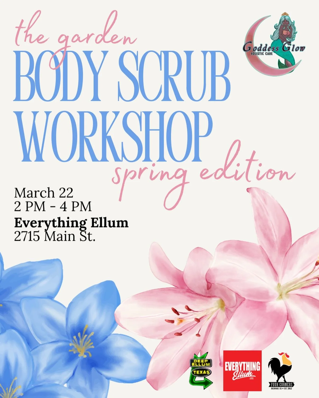 Soft Girl Spring is calling&hellip; 🌸💕

We&rsquo;re hosting another DIY Body Scrub Workshop and it&rsquo;s giving:

✨ girls day
✨ self-care Sunday energy
✨ soft life reset
✨ community + connection

Come make your own custom scrub, learn about nouri