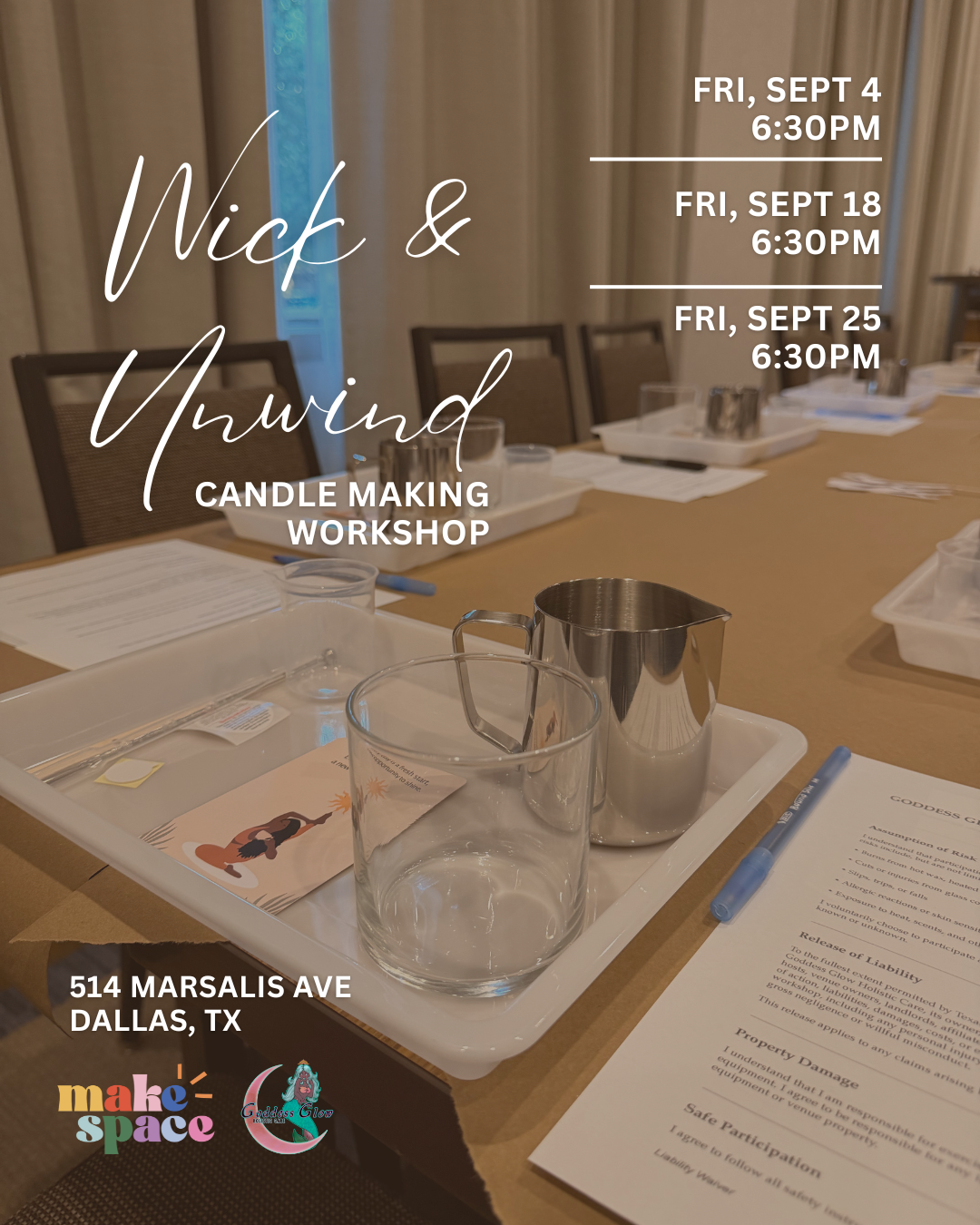 Wick &amp; Unwind: Candle Making Workshop