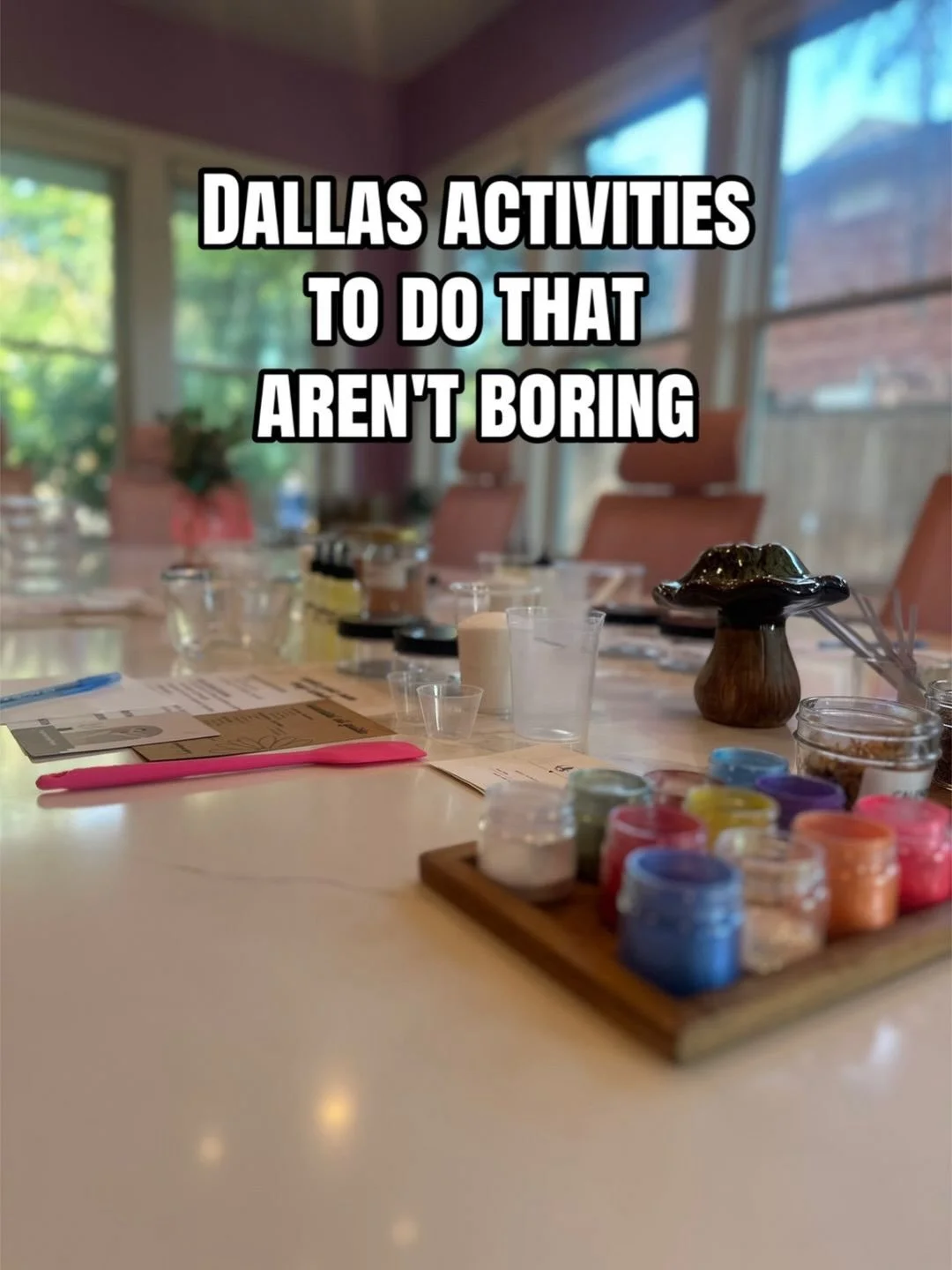 wyd this weekend? 👀

We've got a creative rotating of workshops to fit whatever mood you're in. 

Bring a friend or come make one! ✨

🌟 workshops + more details linked in bio 🌟

#thingstodoindallas #bodybutterworkshop #dallasevents #candlemaking #