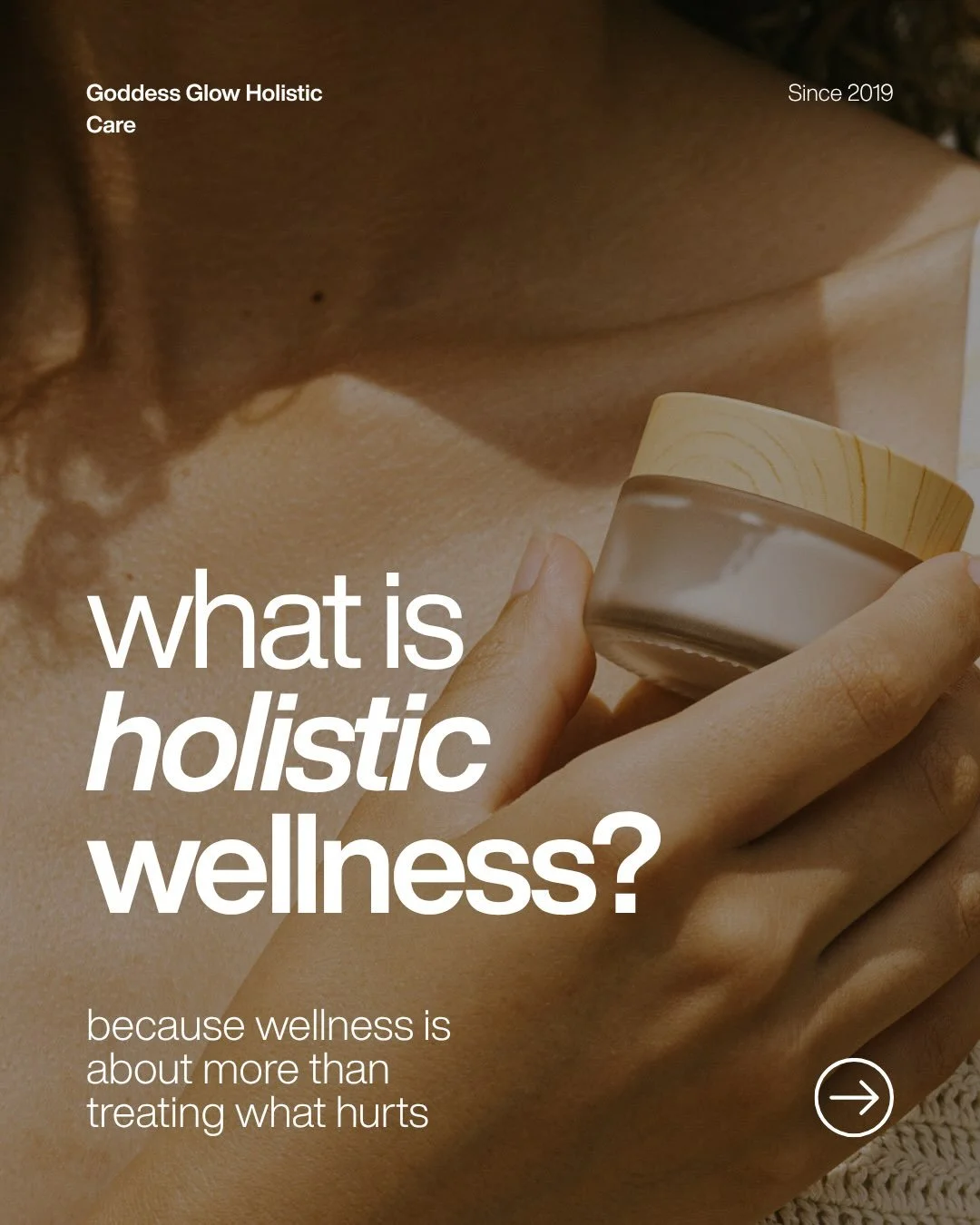 Holistic wellness is the practice of nurturing your whole self (mind, body, and spirit). It involves treating the root causes of imbalance, not just the symptoms.

They don&rsquo;t exist separately from one another, and caring for yourself doesn&rsqu