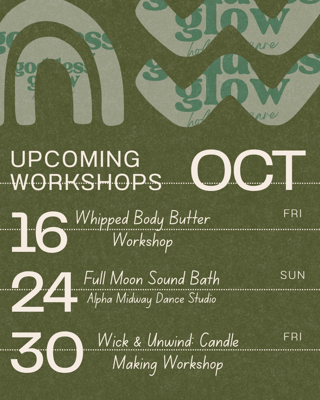 more opportunities for expression 🤍✨

Whether you&rsquo;re ready to get creative, unwind, or simply pour a little more love into yourself, we&rsquo;ve got something special waiting for you this month 🫶🏾

Explore our upcoming events and save your s
