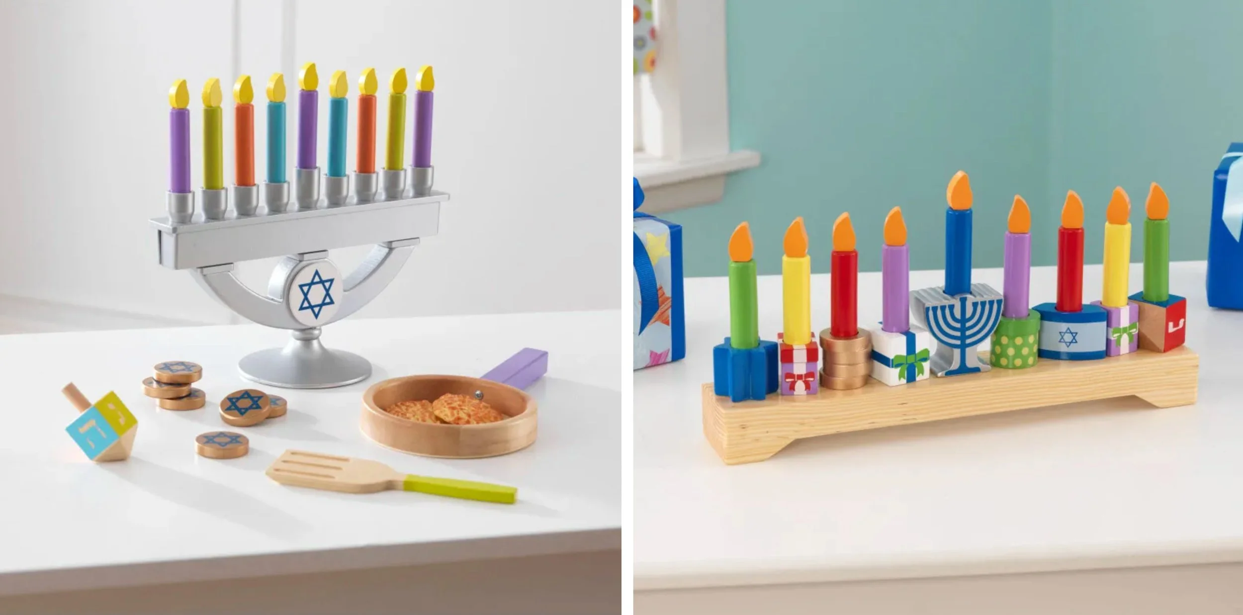 Wooden Hanukkah Sets