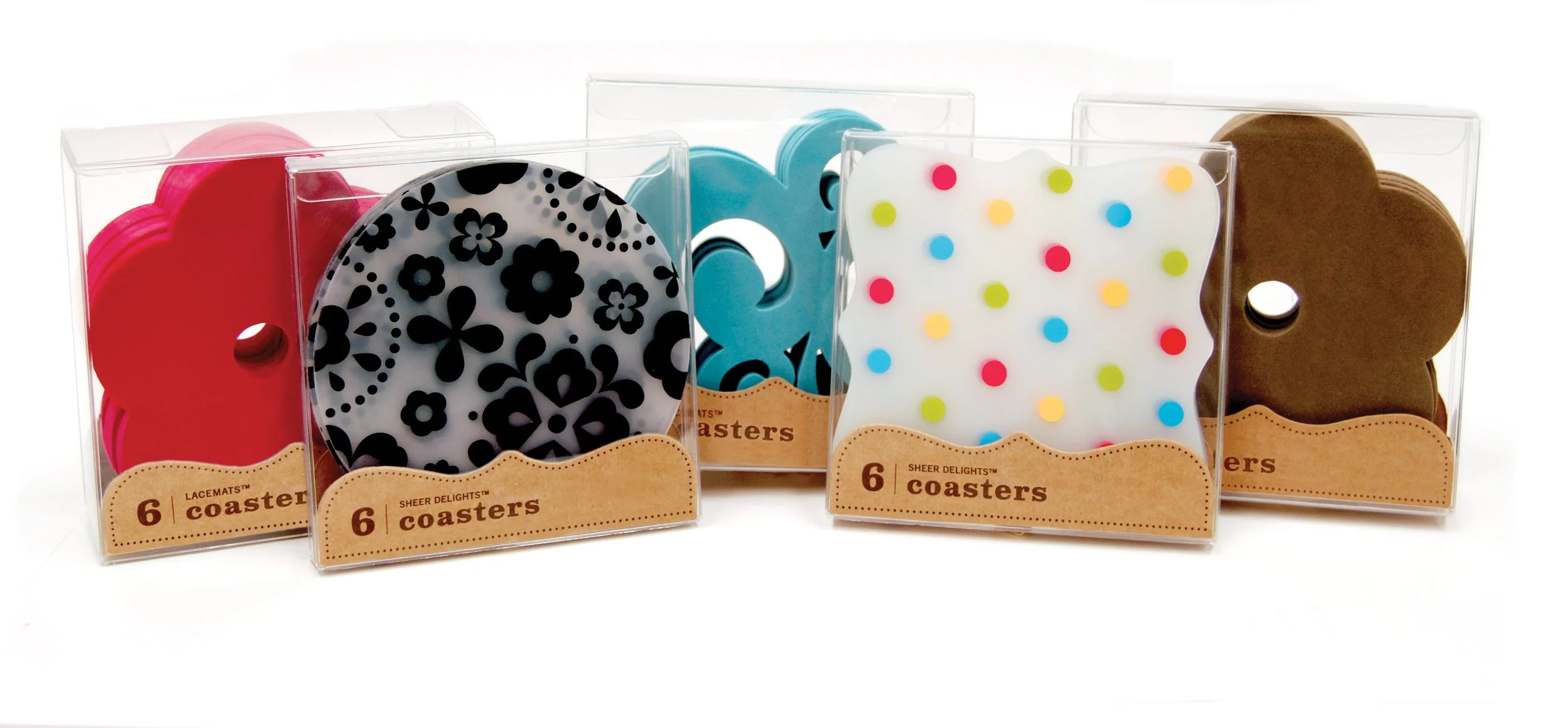 Foam and plastic decorative coasters