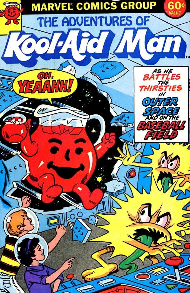   Adventures of Kool-Aid Man:  “The Thirsties Strike Out!”, Marvel Comics, January 1983 