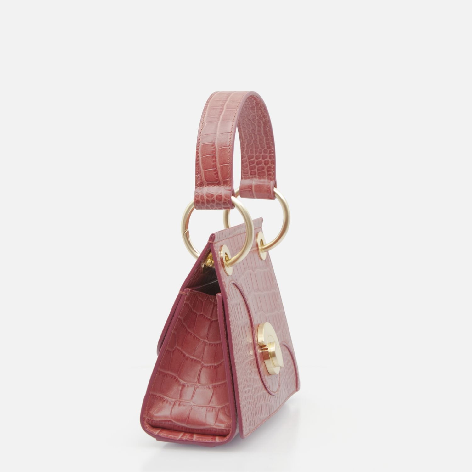 Order Mini Amivi Bubblegum Leather Handbags — IBEKA