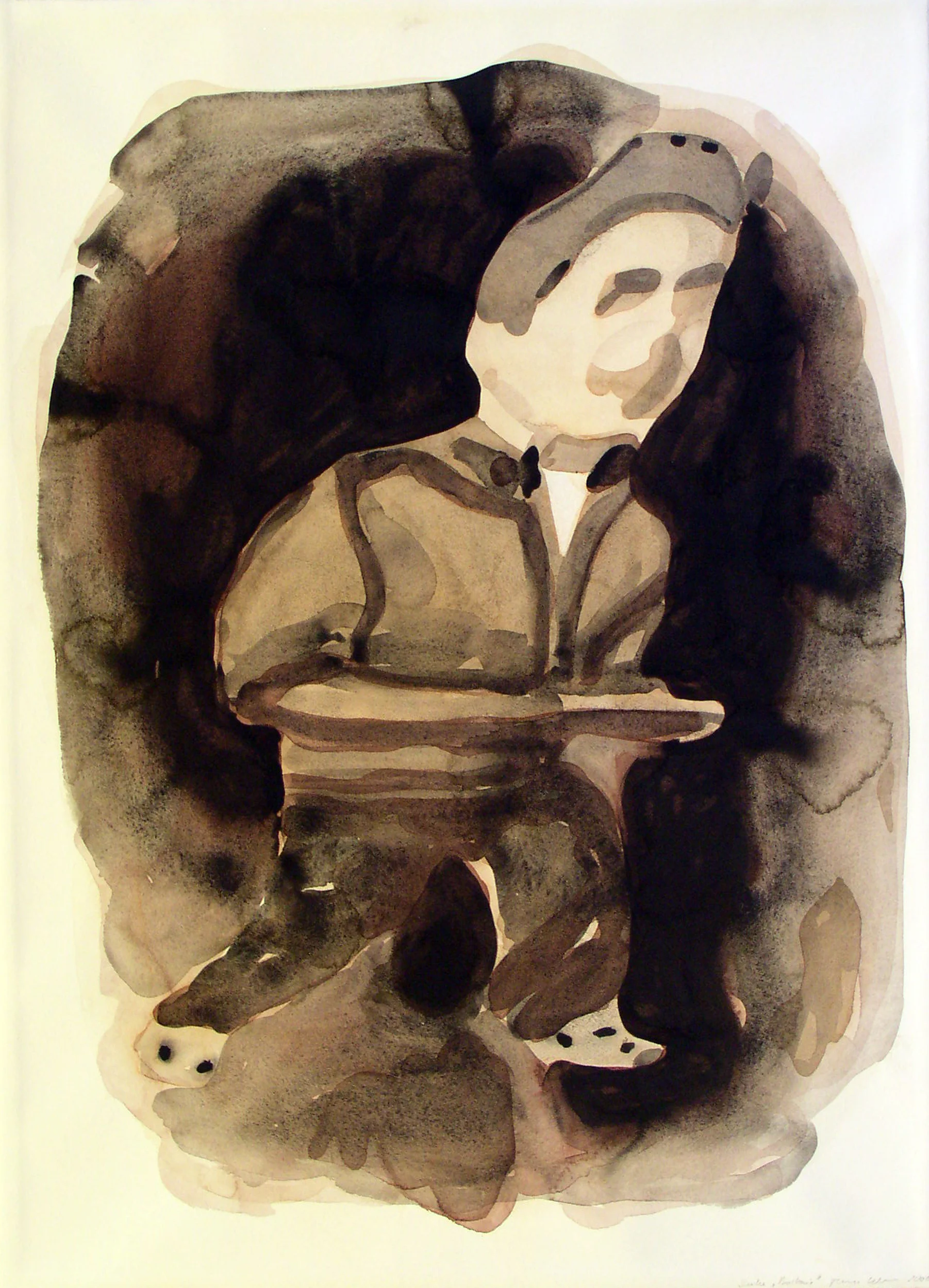  Sequel “Pynchonia”, 2006, Aquarell Gouache und Kohle auf Bütten, 78 x 56,5 cm 