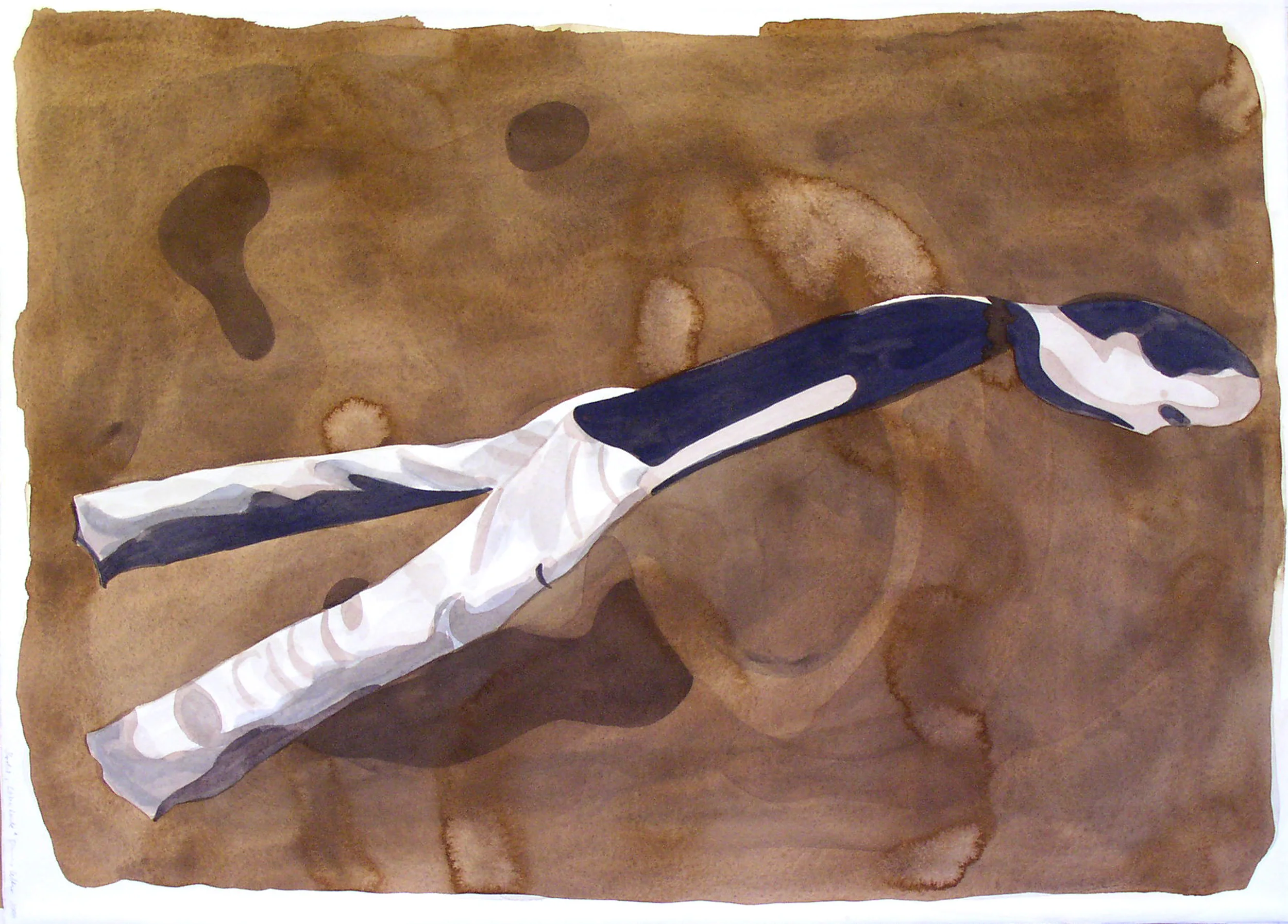  Sequel “Lehrstunde”, 2005, Aquarell und Gouache auf Bütten, 56,5 x 78 cm 