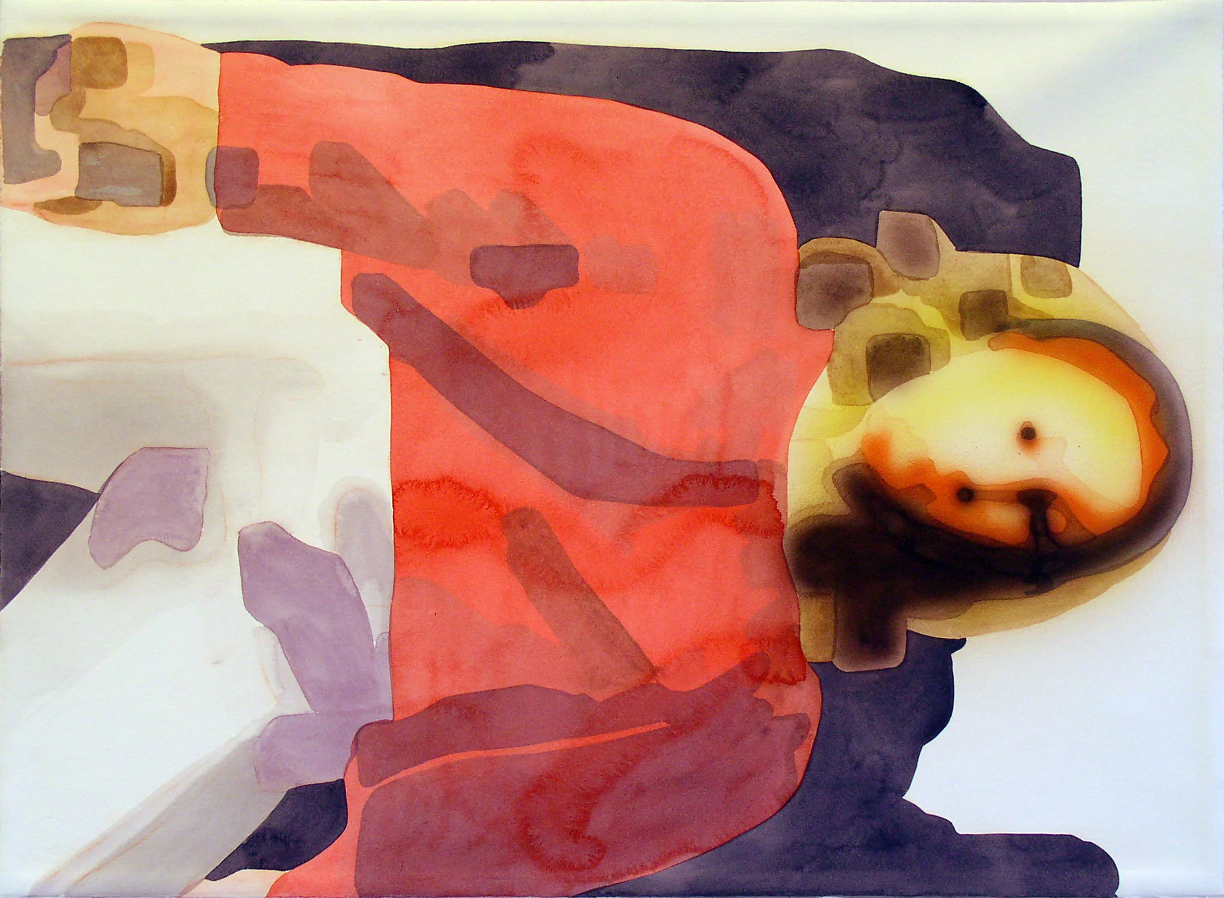  “Metis, halb”, 2006, Aquarell und Acryl auf Bütten, 78 x 56,5 cm 