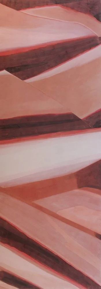  “B.F.III”, 2025, Acryl auf Recyclingkarton, 294 - 100 cm 