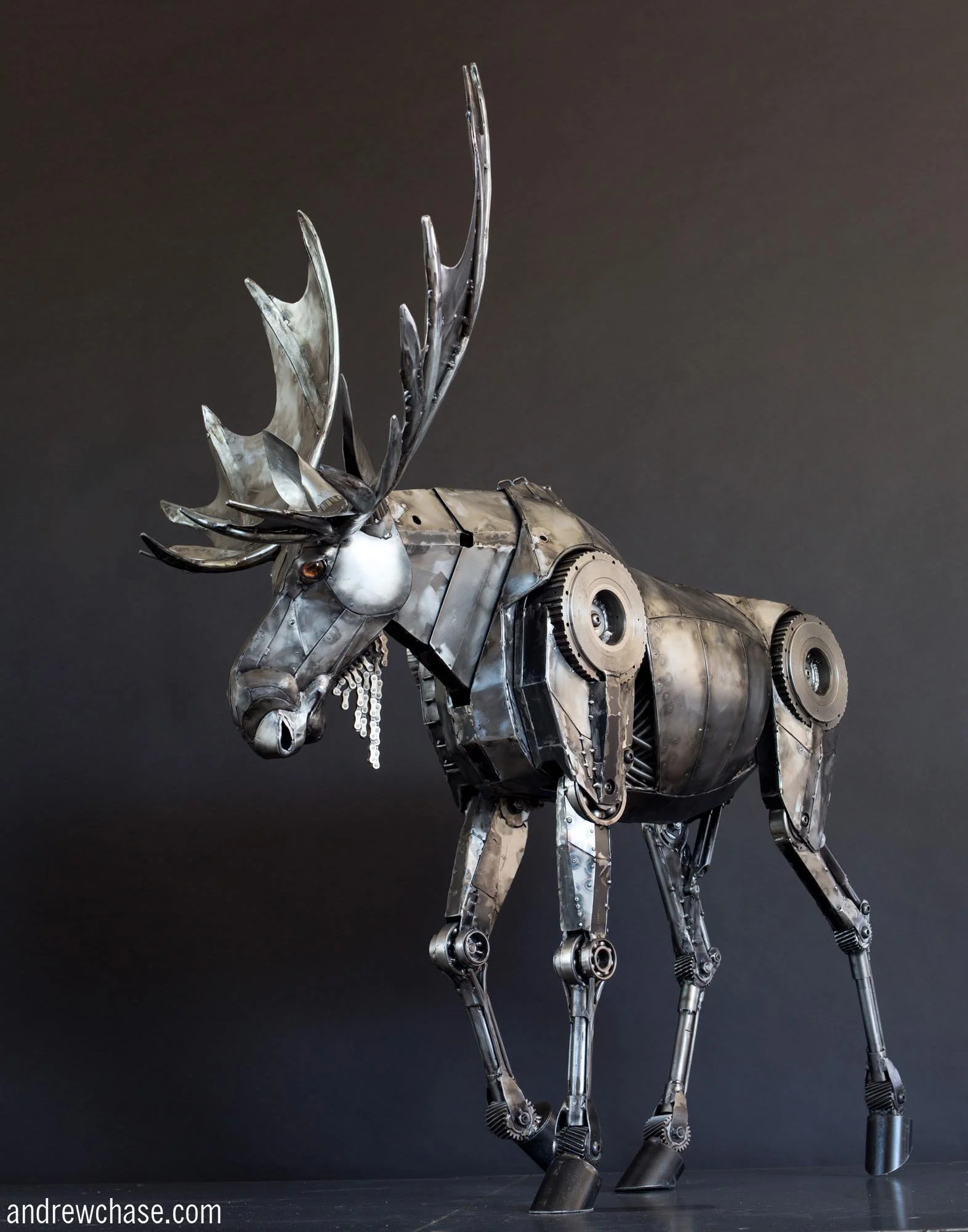 Moose Sculpture - Walking - Three Quarter View.jpg