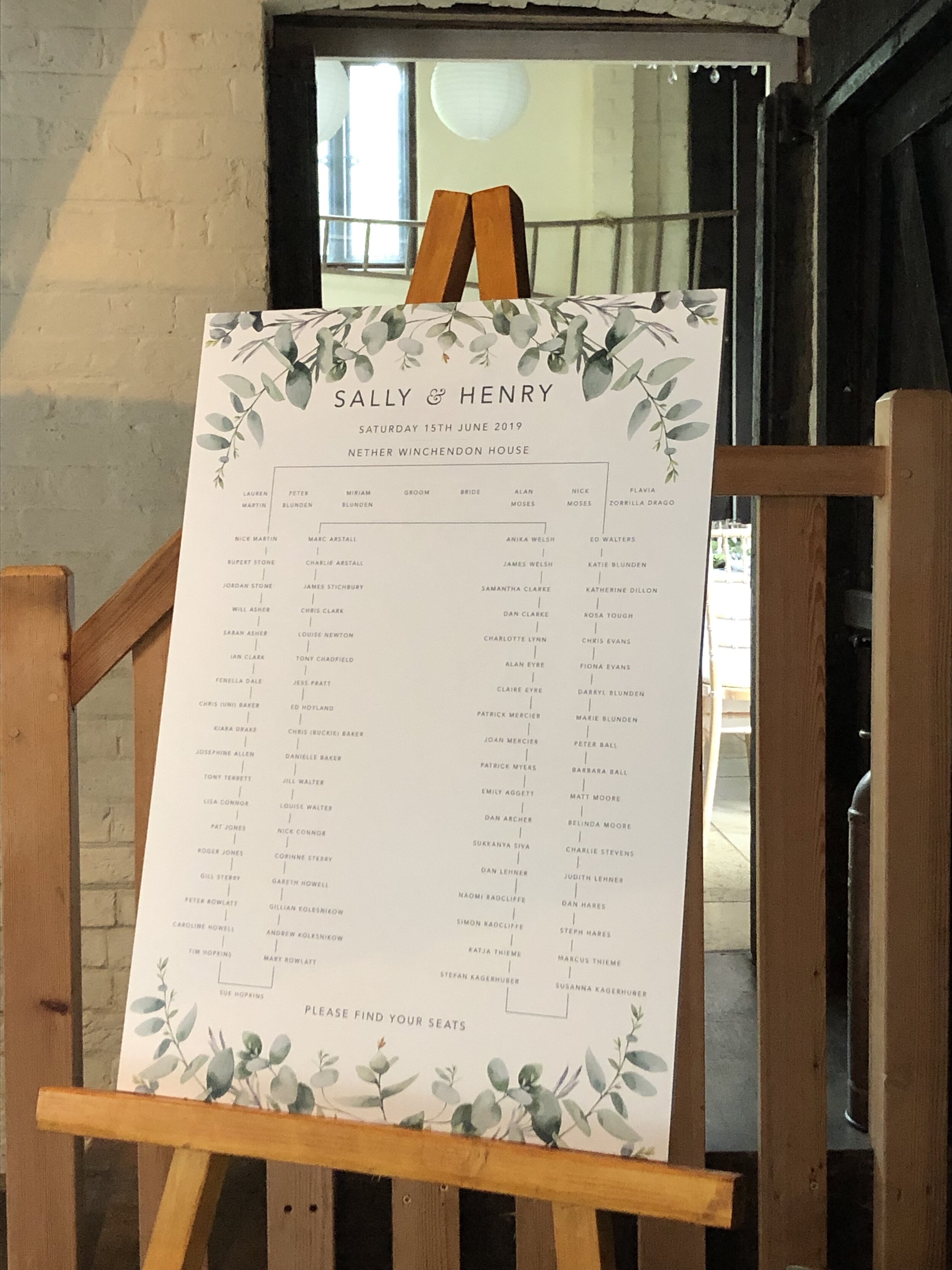 Eucalyptus Table Plan